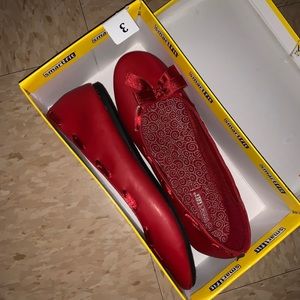 Red SmartFit Bow Flats